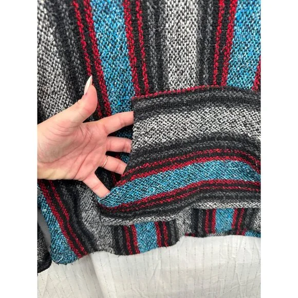 Canyon Creek Baja Hoodie L/XL Drug Rug Rasta Pullover Sweatshirt Mexican Beachy - Picture 2 of 9